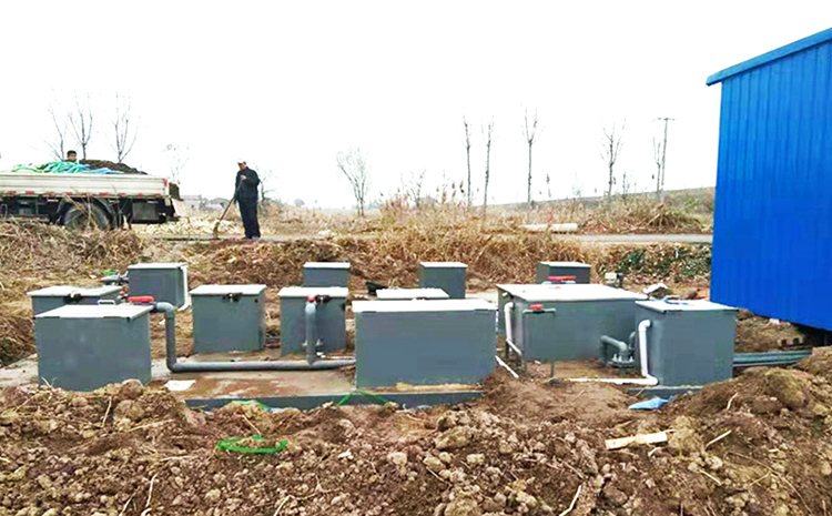 河北滄州地埋式污水處理設備安裝圖片