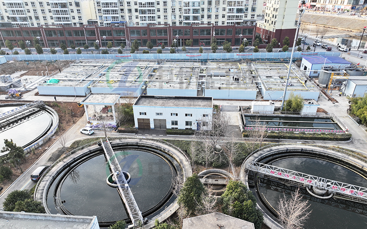 10000方一體化污水處理設備安裝現場